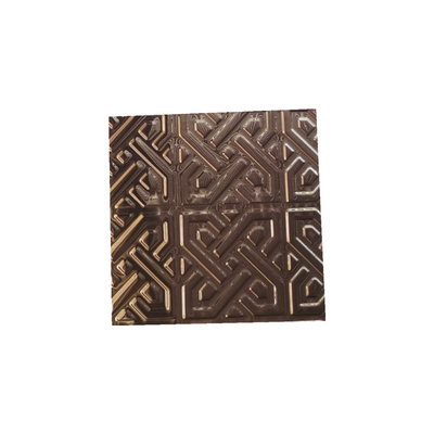 Water Rippled Color Stainless Steel Plate Metal Decorative Sheet ODM