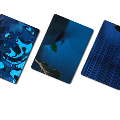 310 S31020 1.4841 Decorative 3D Water Wave Color Stainless Steel Plate For Restaurant