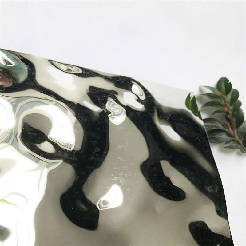 Wall Decorative Stainless Steel Color Plate Water Wave Stainless Steel Panel SUS316N S31658